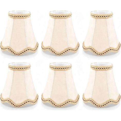 mini abat jour Abats jour de Lampe en Tissu Lot de 6 Pièces abat jour abats jour abat jours lampe sur pied Abats jour en Tissu Abat 8 x 13 x 12 cm (1/4)