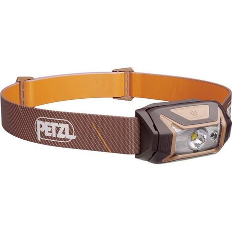 Linterna frontal PETZL Tikka marr贸n 350 l煤menes 70 m rojo fijo/intermitente