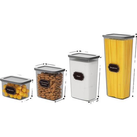 Recipientes para almacenar alimentos, paquete de 32, diseño apilable, 26 piezas (1/2)