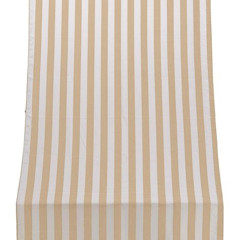 Biacchi Sonnenschirm für Türen mit Ringen, beigestreift, 140x300 cm