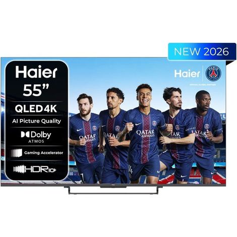 Haier H55S85GUX - TV QLED 55 (139 cm) - 4K UHD 3840x2160 - HDR10+ - Google TV - 4xHDMI 2.1 - WiFi (1/5)