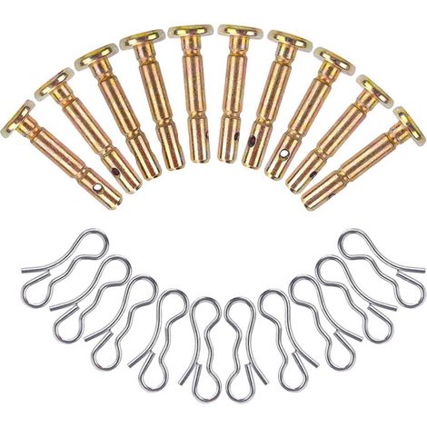 10 Pièces Goupilles de Cisaillement Et Goupilles Fendues Ensemble Souffleuses à Neige Pièces de Rechange Accessoires (1/5)