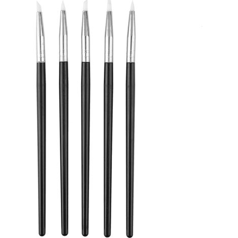 Lot de 5 outils de modelage en silicone pour poterie argile sculptage artisanat DIY (1/5)