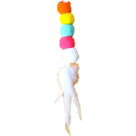 Jouet Chat Interactif - Ventouse Réglable Avec Ficelle Et Balles En Laine - Pour Exercice Intérieur - Kit 1 Ventouse Et 5 Balles (1/5)