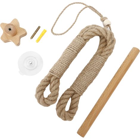 Porte-Rouleau de Toilette Murale avec Corde de Chanvre - Rangement Salle de Bain Innovant (1/5)