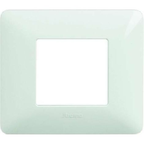 Bticino matix placca 2 moduli tecnopolimero bianca am4802bbn