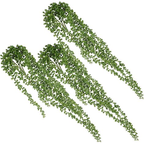 3pcs Plantes Artificielles à Suspendre Fausse Plante Tombante en Plastique Fil de Fer Texture Réaliste Facile à Entretenir pour Décoration Intérieure (1/5)