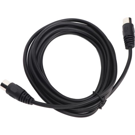 Câble DIN 6 broches mâle-mâle, connexion audio Plug and Play, rallonge DIN pour appareils numériques, 3 mètres / 9,8 pieds (1/4)