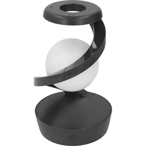 Lampe de chevet spirale design originale boule lévitante 3D lampe de table LED gris chambre salon bureau (1/5)