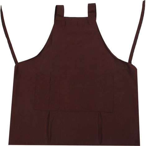 Wasserdichte Küchenschürze für Damen, H-förmige Träger, Kochschürze (kaffeefarben) (1/5)