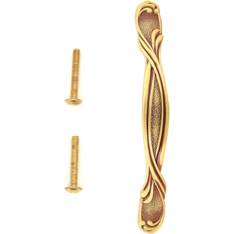 Poignée De Tiroir En Laiton - Finition Or Rose - 130mm Entraxe - Pour Meubles Et Armoires De Cuisine - Lot De 1 (1/5)