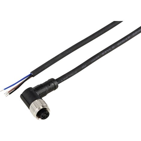 TRU COMPONENTS TC-12833156 Sensor-/Aktor-Anschlussleitung M12 Kupplung, gewinkelt 2 m Polzahl Sensor (1/3)