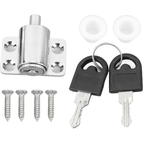 Serrure de sécurité pour Fenêtre Coulissante avec clé pour Porte Coulissante Serrure de Porte à L'épreuve des Enfants (1/5)