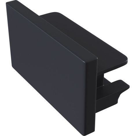 Chiusura di Fine Corsa per Sistemi Illuminazione a Binario Monofase Nero (1/2)