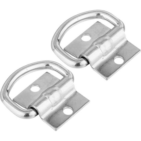 piezas de gancho de suelo con hebilla de anillo, anilla en D horizontal, accesorios para modificación de coches, remolques y caravanas (1/2)