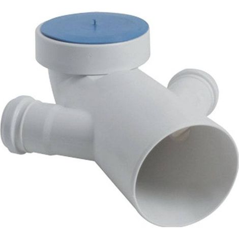 Curva bianca wc attacco bicchiere  doppio  valsir diam. 110 / 40 (1/2)