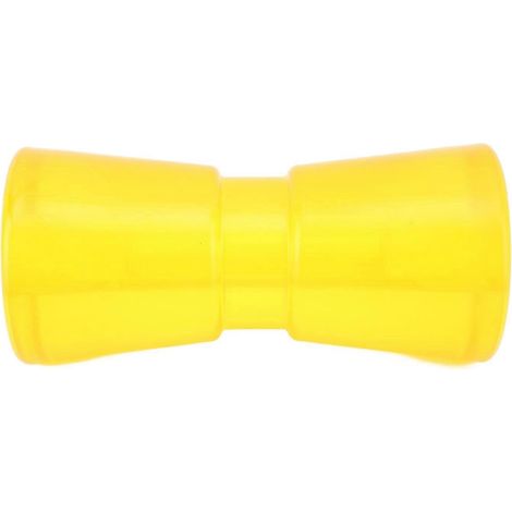 Rouleau de remorque 190 x 85 x 16 mm / 7,48 x 3,35 x 0,63 po, jaune, en PVC, pour bateau pneumatique, yacht ou bateau à voile. (1/4)