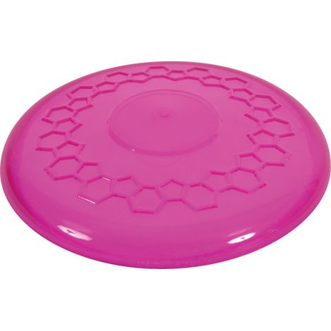Disque volant pop ø 23 cm jouet pour chiens couleur framboise. - animallparadise (1/2)