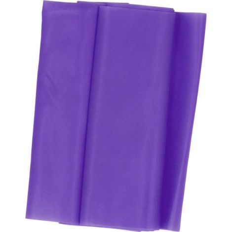 Set mit 2 elastischen Widerstandsbändern – Fitness- und Dehnungsbänder – Dehnbänder für Yoga und Fitness (Abmessungen: 1500 mm x 150 mm x 0,35 mm) – Lila (1/5)