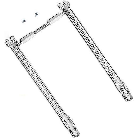 Tube de brûleur pour gril BBQ Spirit E-210 E-220 S-210 S-220, pièce de rechange compatible Weber, acier inoxydable, résistant à la chaleur, remplace l'original, kit de 1, pour cuisson en extérieur, id (1/5)
