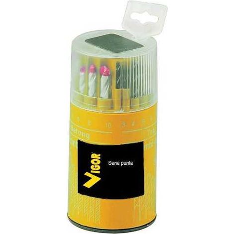 Set Punte Trapano in Bit-Box 18pz - 6 punte Hss - 6 punte Muro 6 punte Legno