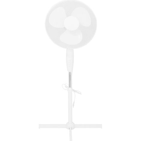 Ventilateur sur pied 40 cm – Débit d'air réglable – 3 vitesses – Silencieux 57 dB – Économie d'énergie – Hauteur réglable 100-125 cm – Stabilo