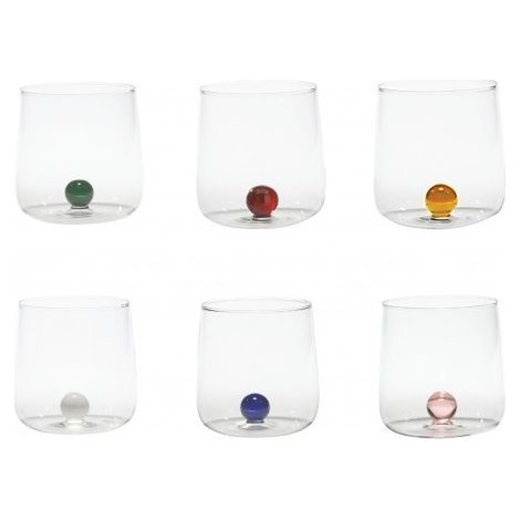 Set De 6 Verres Borosilicate Bilia Tumbler Zafferano Couleurs Assorties (1/4)
