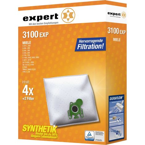 AEG 3100 EXP V3 Staubsaugerbeutel, 4 Beutel + 2 Filter