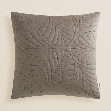 Housse de Coussin 45 x 45 cm Taie d'oreiller pour Coussins Canapé avec Fermeture éclair Invisible Velours Marron, 1 pièce (1/4)