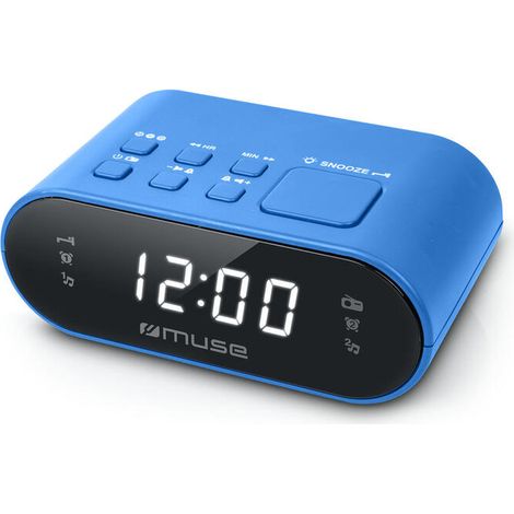 Radio Reloj Despertador Analogico MUSE M10BL PLL Negro (1/2)