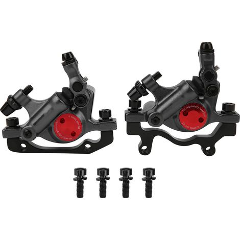 2 pièces Dispositif de Frein à Disque en Alliage d'Aluminium pour Vélo de Montagne et Vélo Pliable Accessoire Noir (1/5)