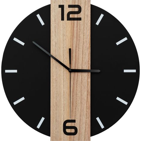 WANDUHR LOFT ROUND 35 CM METALL/HOLZ MC70901