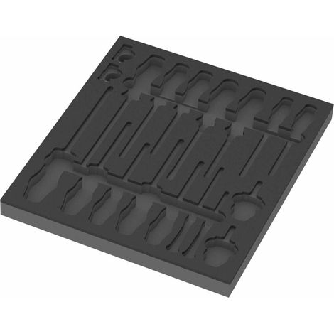 Wera 9810 Schaumstoffeinlage Schraubendreher Set 1, ohne Werkzeug, 344 x 30 x 392 mm (1/4)