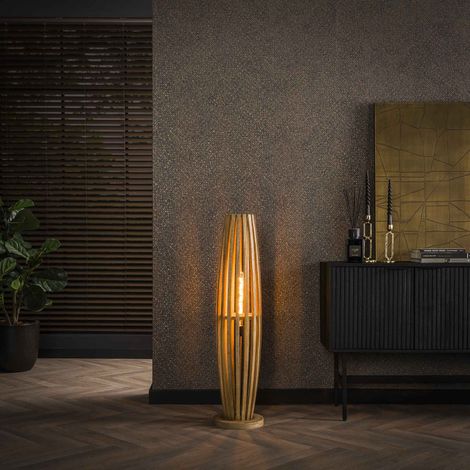 Lampadaire Jalou Bois de Manguier 1 source lumineuse