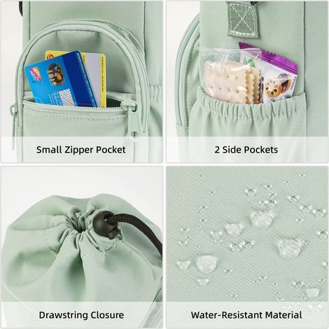 Sac bandoulière isotherme en aluminium avec porte bouteille intégré, idéal pour les voyages. (1/5)