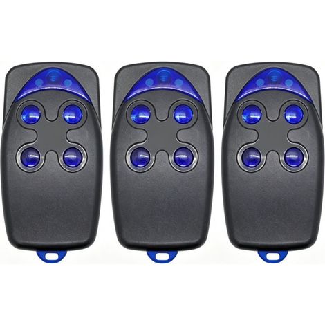 Télécommande de Porte de Garage à 4 Touches 433.92 MHz Code de Roulement pour FLO2R-S FL04R-S Nice -S pour les Émetteurs FLO2R-S FLO5R-S(Lot de 3) (1/5)