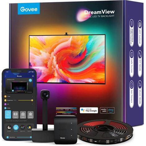 Govee H6199 LED-Innenraum-TV-Leuchtstreifen 3,8 mm (1/5)