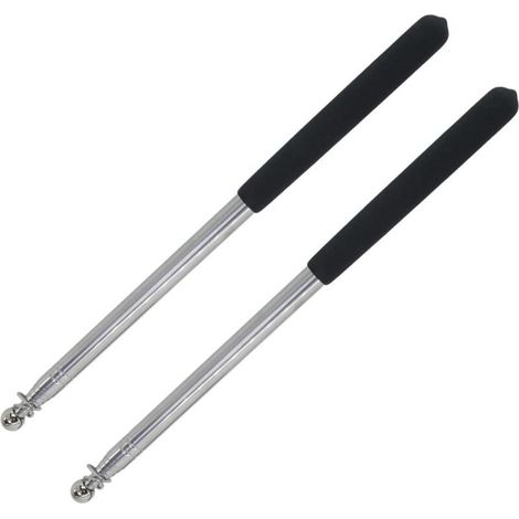 2 PCS Mât de Drapeau Télescopique en Acier Inoxydable de 1,6 m, Mat Telescopique, Mat pour Drapeau Rétractable pour Camping, Randonnée, Guides Touristiques et Événements Extérieurs, Noir (1/5)