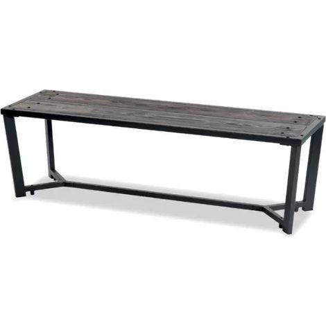 Panca Libra 234 Giochipark legno metallo zincato verniciato 150x45x45h - Grigio Micaceo/Grigio