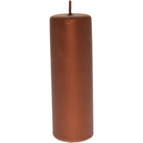 CANDELA PILLAR " BRONZE "  H. 15 X DIAM. 5 CM