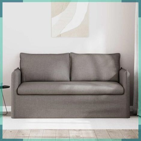 42024522 Canapé Taupe 156 x 82 x 85 cm tissu (1/5)