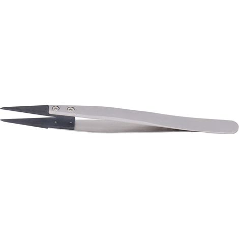 Pince fine antistatique haute dureté en plastique fibre de carbone pour semi-conducteur microélectronique (1/5)
