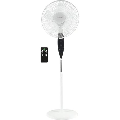 Ventilateur sur pied Kabila avec télécommande et minuterie 30W DC Blanc