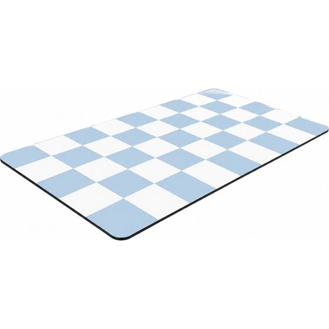 Tapis égouttoir de cuisine à carreaux bleus, tapis absorbant pour le café, 40 x 60 cm (1/4)