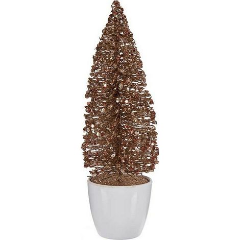 Árbol de Navidad - Pequeño - Dorado-bronce - Plástico - 9 x 28 x 9 cm