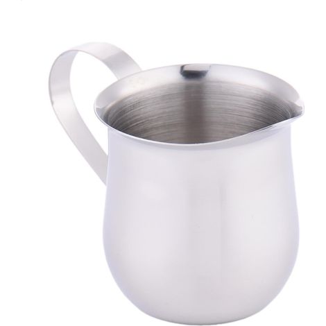 1 Pichet à lait, Acier inoxydable, Bec verseur, Surface miroir, Pour café latte cappuccino (1/5)