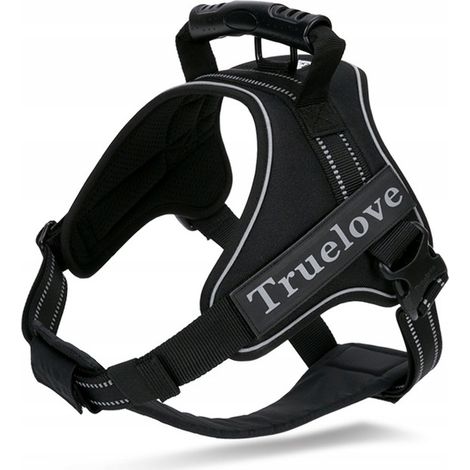 Harnais noir pour chien de garde robuste, Truelove XS (1/5)