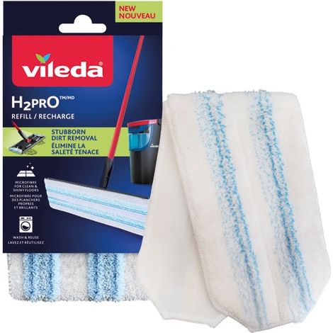 VILEDA - Recharge lave sol h2pro flat mop