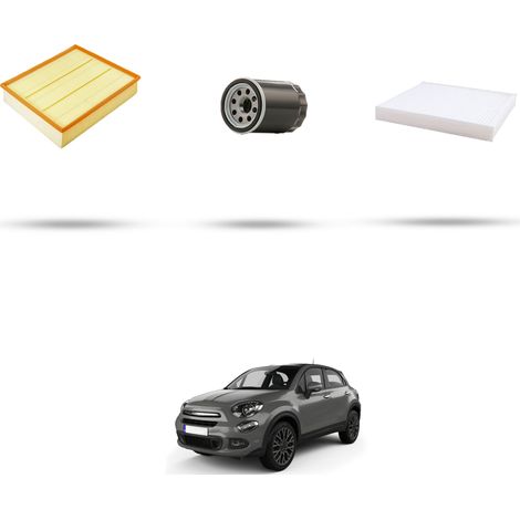 Kit tagliando 3 filtri compatibile con Fiat 500X 1.4 LPG 88kw dal 2017 (1/4)