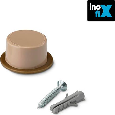 Türstopper mit beiger Schraube (Blister 2 Einheiten) INOFIX